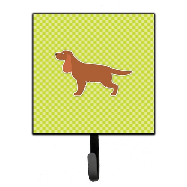 Carolines Treasures English Cocker Spaniel Checkerboard Green Leash or Key Holder BB3812SH4 - main